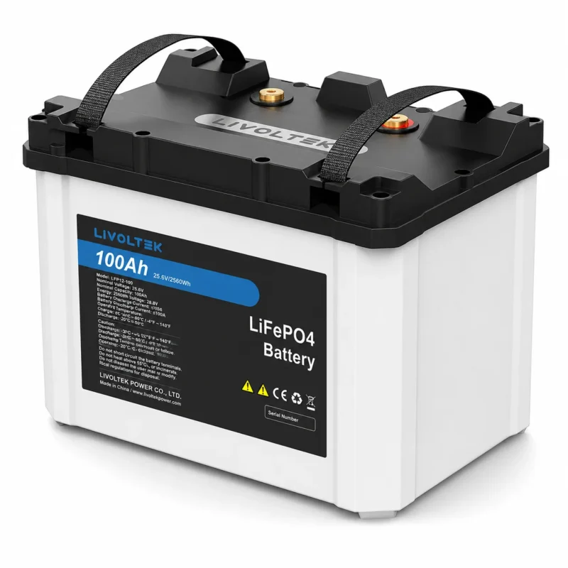 Livoltek 25.6V 100Ah LiFePO₄ Lithium Battery