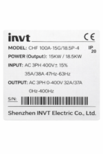 INVT VFD 15/18KW - Image 3
