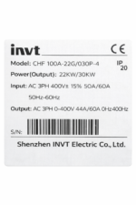 INVT VFD 22/30KW China Compact Card - Image 3