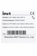 INVT VFD 55/75KW - Image 3