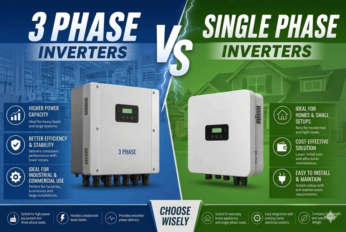 3 Phase vs Single Phase Inverters