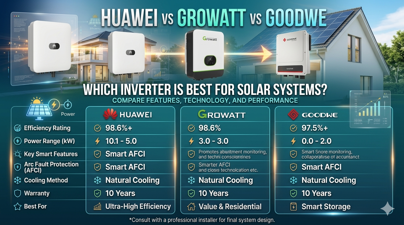 Huawei vs Growatt vs GoodWe
