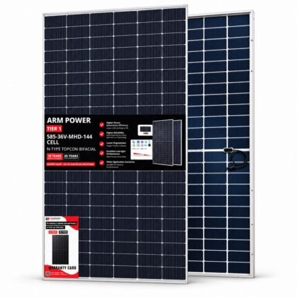 ArmPower 585W N-Type TOPCon bifacial solar panel