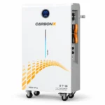 CarbonX 16.07kWh 51.2V 314Ah LiFePO4 lithium battery with floor-standing enclosure