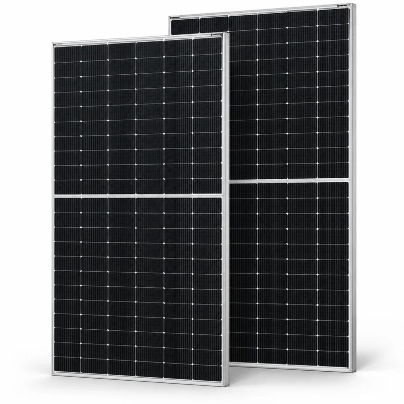Inverex Mustang 720W bifacial dual-glass solar panel with steel frame
