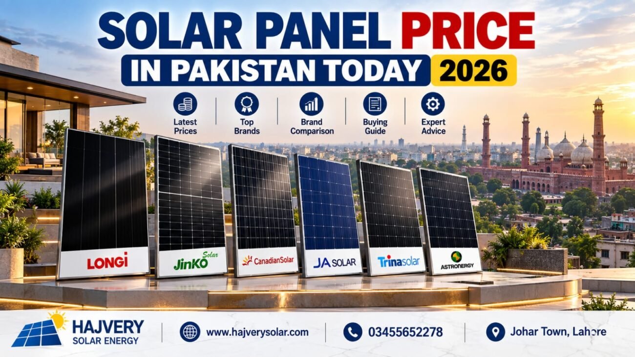 Solar panels illustrating solar panel prices and brand comparison in Pakistan for 2026