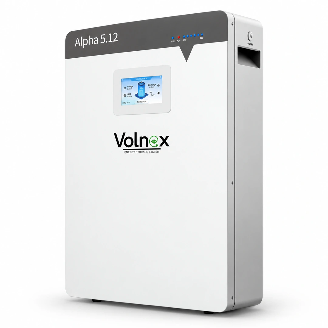 Volnex Alpha 5.12 5.12kWh LiFePO4 Lithium Battery Volnex Alpha 5.12 5.12kWh 51.2V 100Ah Lithium Battery